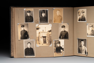 Two photo albums of a Japanese military academy and military operations in China, 1st half 20th C.