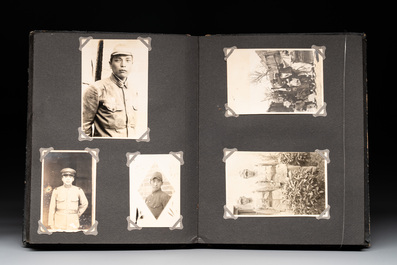 Two photo albums of a Japanese military academy and military operations in China, 1st half 20th C.