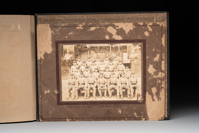 Two photo albums of a Japanese military academy and military operations in China, 1st half 20th C.