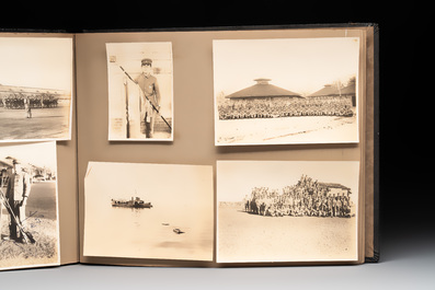 Two photo albums of a Japanese military academy and military operations in China, 1st half 20th C.