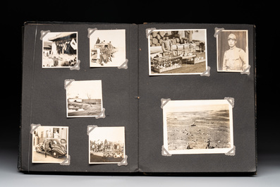 Two photo albums of a Japanese military academy and military operations in China, 1st half 20th C.