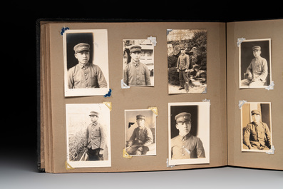 Two photo albums of a Japanese military academy and military operations in China, 1st half 20th C.