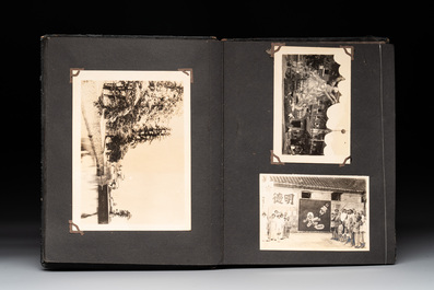 Two photo albums of a Japanese military academy and military operations in China, 1st half 20th C.