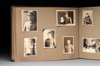 Two photo albums of a Japanese military academy and military operations in China, 1st half 20th C.