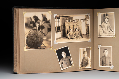 Two photo albums of a Japanese military academy and military operations in China, 1st half 20th C.