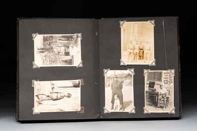Two photo albums of a Japanese military academy and military operations in China, 1st half 20th C.