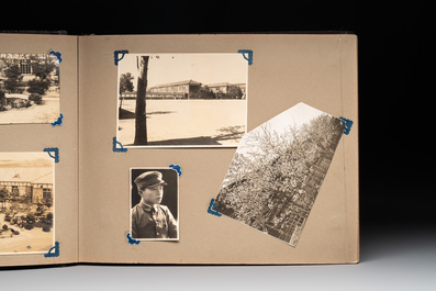 Two photo albums of a Japanese military academy and military operations in China, 1st half 20th C.