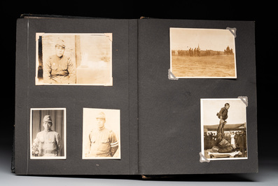 Two photo albums of a Japanese military academy and military operations in China, 1st half 20th C.