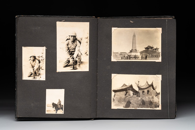 Two photo albums of a Japanese military academy and military operations in China, 1st half 20th C.