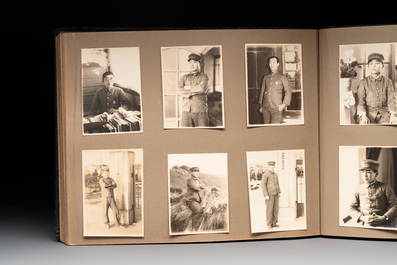 Two photo albums of a Japanese military academy and military operations in China, 1st half 20th C.