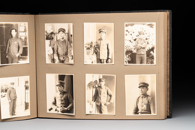 Two photo albums of a Japanese military academy and military operations in China, 1st half 20th C.