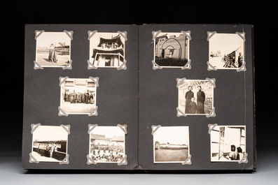 Two photo albums of a Japanese military academy and military operations in China, 1st half 20th C.