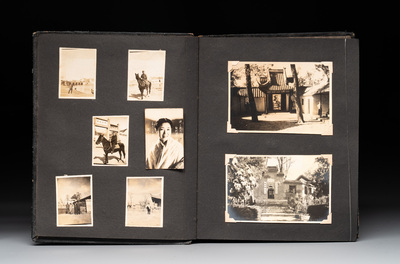 Two photo albums of a Japanese military academy and military operations in China, 1st half 20th C.