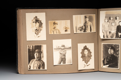 Two photo albums of a Japanese military academy and military operations in China, 1st half 20th C.