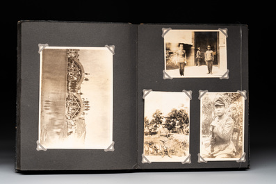 Two photo albums of a Japanese military academy and military operations in China, 1st half 20th C.