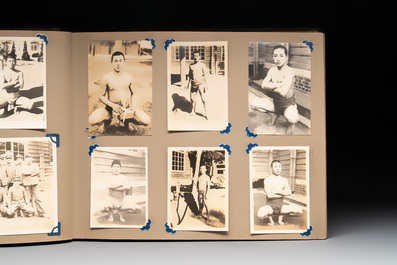 Two photo albums of a Japanese military academy and military operations in China, 1st half 20th C.