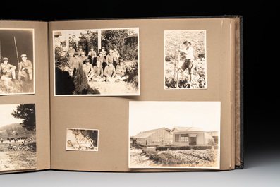 Two photo albums of a Japanese military academy and military operations in China, 1st half 20th C.