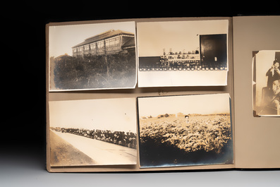 Two photo albums of a Japanese military academy and military operations in China, 1st half 20th C.
