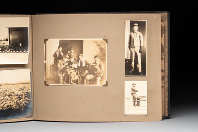 Two photo albums of a Japanese military academy and military operations in China, 1st half 20th C.
