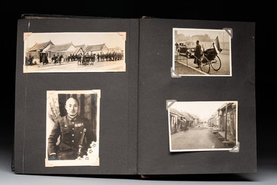 Two photo albums of a Japanese military academy and military operations in China, 1st half 20th C.
