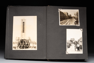 Two photo albums of a Japanese military academy and military operations in China, 1st half 20th C.