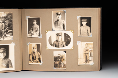 Two photo albums of a Japanese military academy and military operations in China, 1st half 20th C.