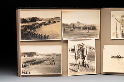 Two photo albums of a Japanese military academy and military operations in China, 1st half 20th C.