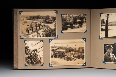 Two photo albums of a Japanese military academy and military operations in China, 1st half 20th C.