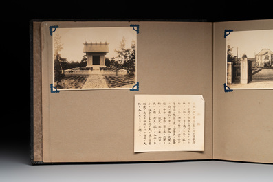 Two photo albums of a Japanese military academy and military operations in China, 1st half 20th C.