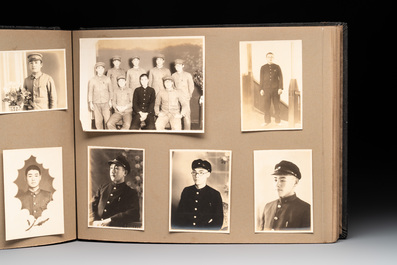 Two photo albums of a Japanese military academy and military operations in China, 1st half 20th C.