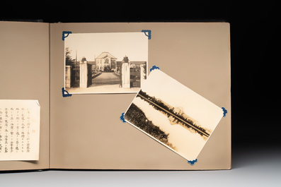 Two photo albums of a Japanese military academy and military operations in China, 1st half 20th C.