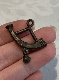 Two pewter-lead alloy pilgrim's badges, The Netherlands, 14/15th C.