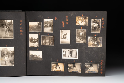 Six photo albums with sights, landmarks and people of Japan, 1st half 20th C.