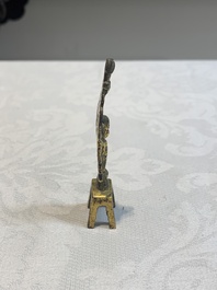 A Chinese gilt-bronze Buddha, Sui/Tang