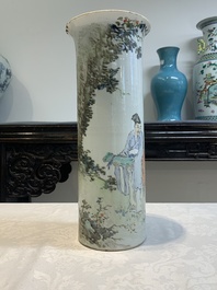 Five Chinese qianjiang cai wares , signed Wang Shaowei 王少維, Cheng Xingsheng 程興盛, Wang Xiaoting 汪小亭, 19/20th C.
