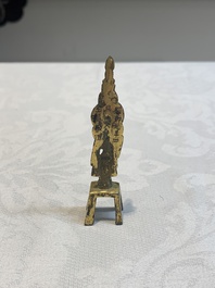 A Chinese gilt-bronze Buddha, Sui/Tang