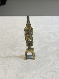 A Chinese gilt-bronze Buddha, Sui/Tang