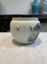 Five Chinese qianjiang cai wares , signed Wang Shaowei 王少維, Cheng Xingsheng 程興盛, Wang Xiaoting 汪小亭, 19/20th C.