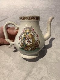 A Chinese famille rose armorial nine-piece service with the arms of Alexandre Lamotte-Barac&eacute;, Qianlong, ca. 1786-1789