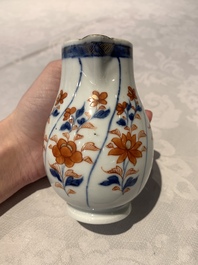 Two Chinese Imari-style jugs with covers, 18th C.