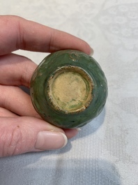 Five Chinese blue, white and monochrome jarlets and seven covered boxes, Yuan/Ming