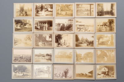 A collection of 54 amateur photographs from the Dutch East Indies (Indonesia), dated 1897-1899