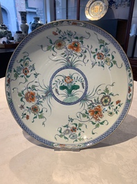 A Chinese doucai 'floral' dish, Yongzheng