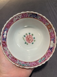 Six Chinese famille rose 'phoenix and peony' bowls and plates for the Straits or Peranakan market, Republic