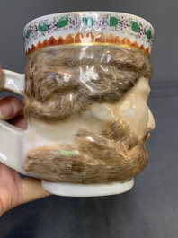A rare Chinese export porcelain 'Neptune' mug, Qianlong, ca. 1785