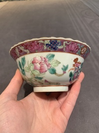 Six Chinese famille rose 'phoenix and peony' bowls and plates for the Straits or Peranakan market, Republic