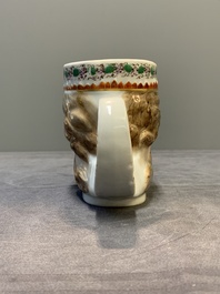 A rare Chinese export porcelain 'Neptune' mug, Qianlong, ca. 1785