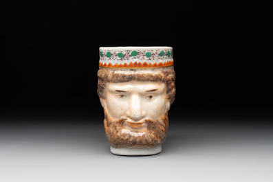 A rare Chinese export porcelain 'Neptune' mug, Qianlong, ca. 1785