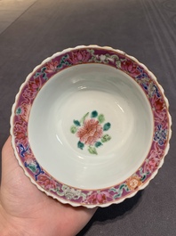 Six Chinese famille rose 'phoenix and peony' bowls and plates for the Straits or Peranakan market, Republic