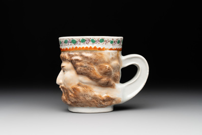 A rare Chinese export porcelain 'Neptune' mug, Qianlong, ca. 1785